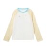 Trendy Yellow-Striped Long-Sleeve Top