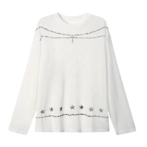 Casual & Comfortable Long-Sleeve — White