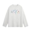 Casual-Style Simple Design Long-Sleeve Top — Grey